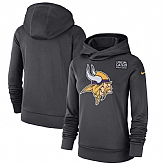 Women Minnesota Vikings Anthracite Nike Crucial Catch Performance Hoodie